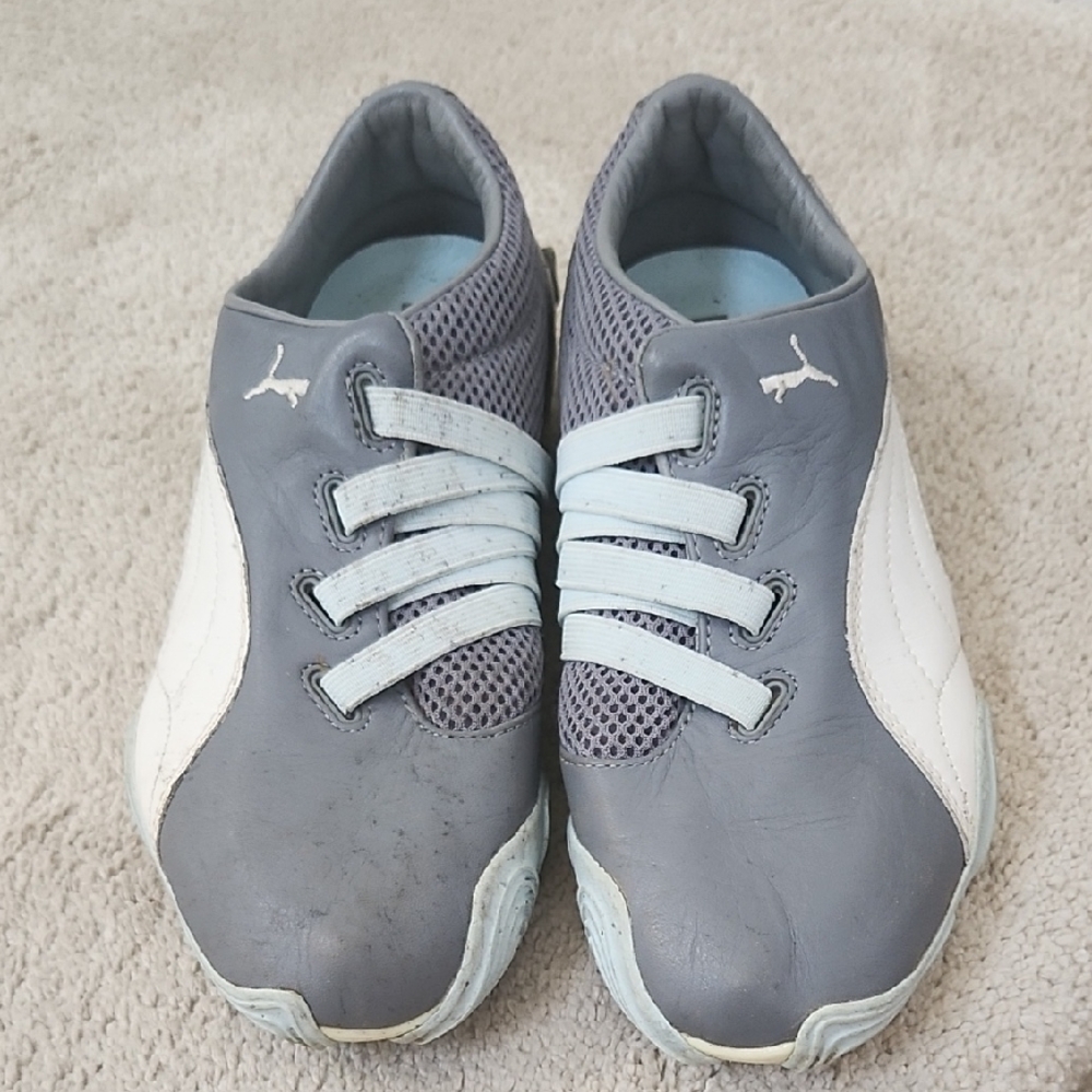 Puma Gray and White Athletic Shoes